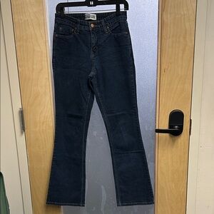 Dark Blue Flare Jeans for Women
